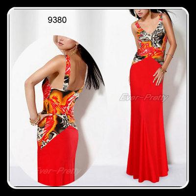 Foto Vestido Largo Con Cuerpo Estampado - Talla 42 foto 510601