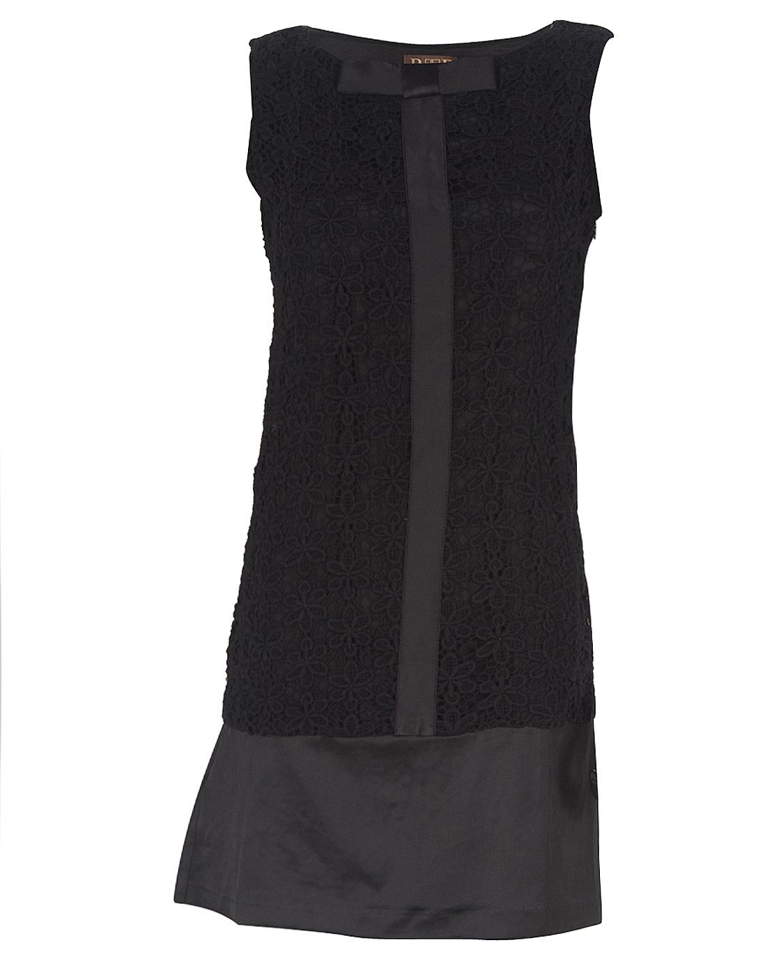 Foto Vestido Negro Calado