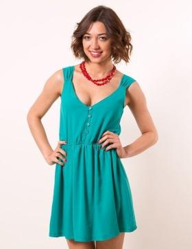 Foto Vestido vuelo bÁsico celop punto