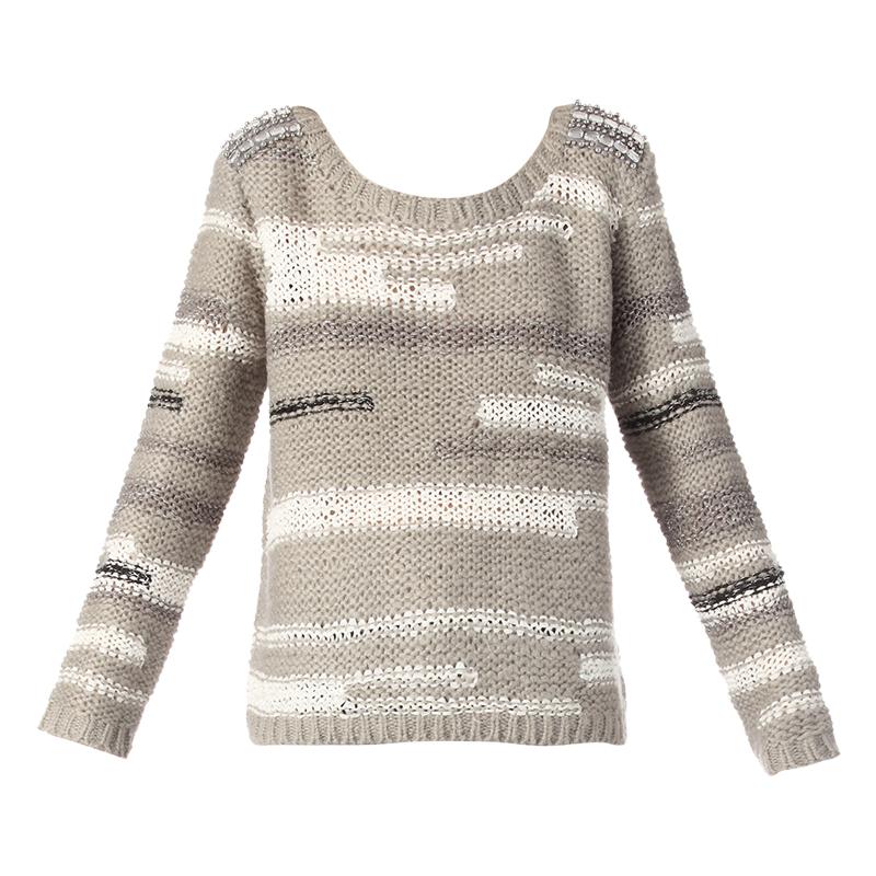 Foto Vila Jersey - veto knit top - Gris