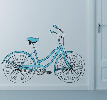 Foto Vinilo decorativo bicicleta de paseo