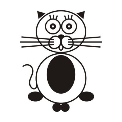 Foto Vinilo decorativo gatuca Dekotipo