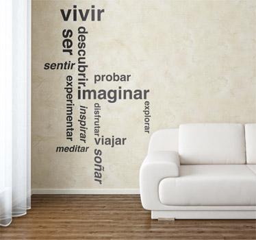 Foto Vinilo decorativo textos sueños foto 198403