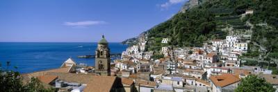 Foto Vinilos decorativos Buildings Near the Sea, Amalfi, Amalfi Coast, Salerno, Campania, Italy de Panoramic Images, 183x61 in. foto 622778