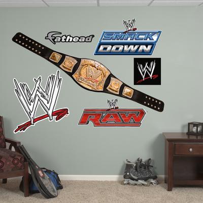 Foto Vinilos decorativos WWE Title Belt, 28x155 in. foto 924852