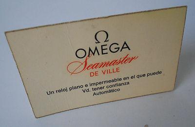 Foto Vintage Omega Seamaster De Ville Stand Exposant Espositore Expositor Cardboard foto 772034