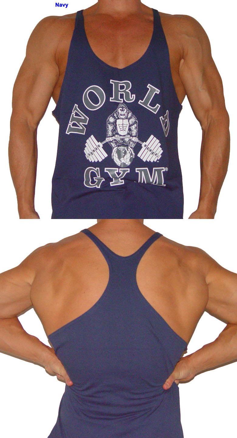 Foto W300 World Gym Stringer Tank Top M Navy