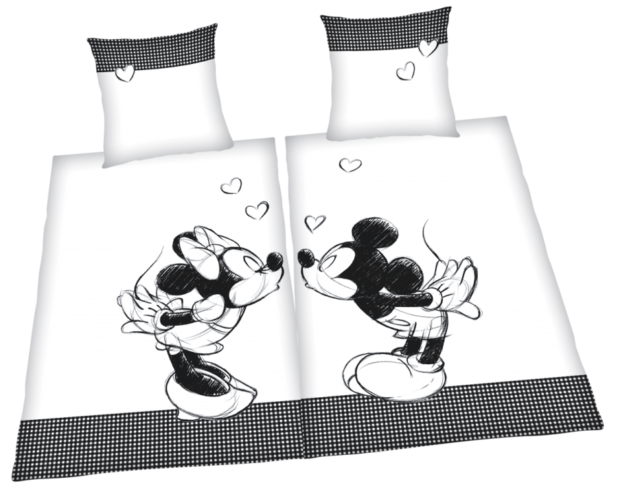 Foto Walt Disney: Mickey & Minnie - Funda nórdico, Serigrafía, 135 x 200 cm/80 x 80 cm foto 136221