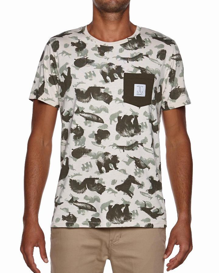 Foto Wesc Animalis Aop Pocket T-shirt - Pumice