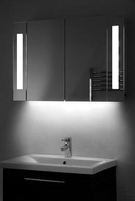 Foto White Ambient Demister Diamond X Fluorescent Bathroom Shaver Mirro ... foto 648407