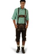 Foto Wiesnkönig Pantalón de piel típico de Baviera castaño claro foto 938440