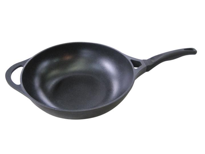 Foto wok de hierro fundido ggs - diámetro 32 cm.