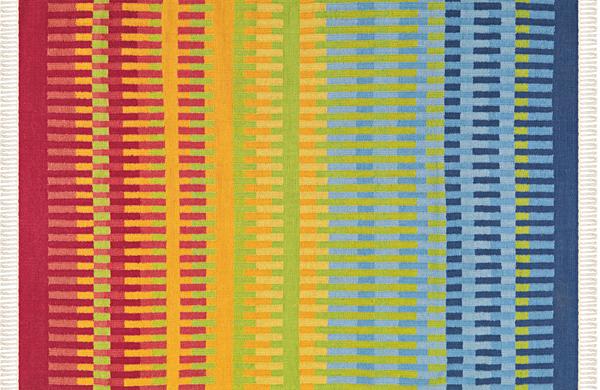 Foto Woven Treasure 8003-61 Shades of blue, red, green and yellow Recta ...