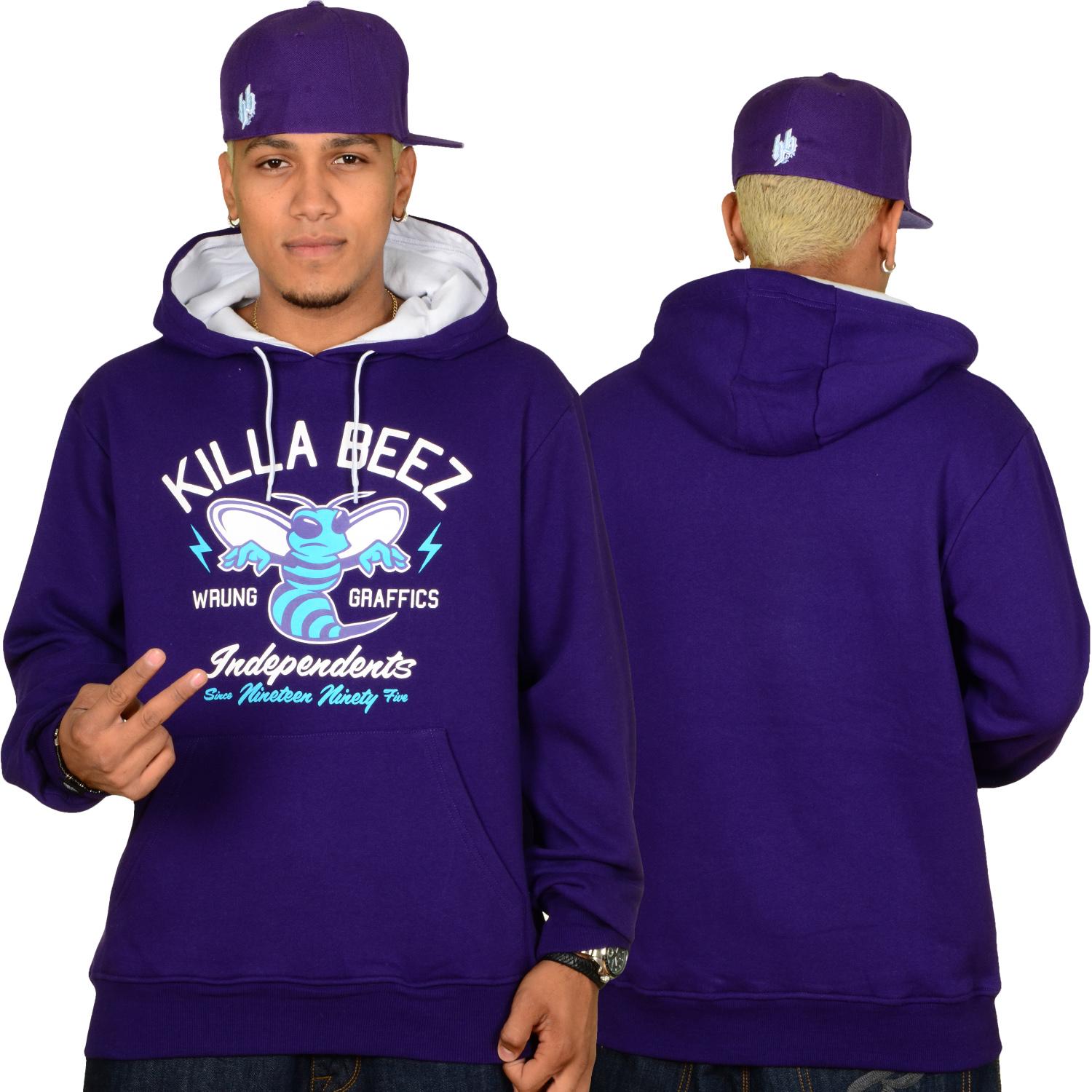 Foto Wrung Division Killaz Hombres Sudaderas Con Capucha Púrpura foto 528499