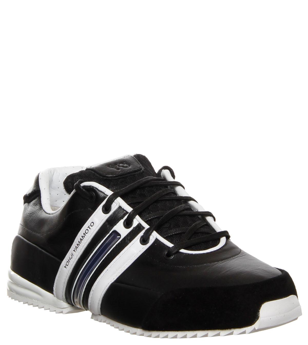 Foto Y-3 Black Sprint Leather Trainer-UK 7 1/2