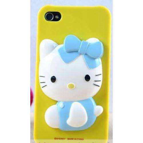 Foto Yellow Hello Kitty iPhone 4, 4S protective case foto 233417