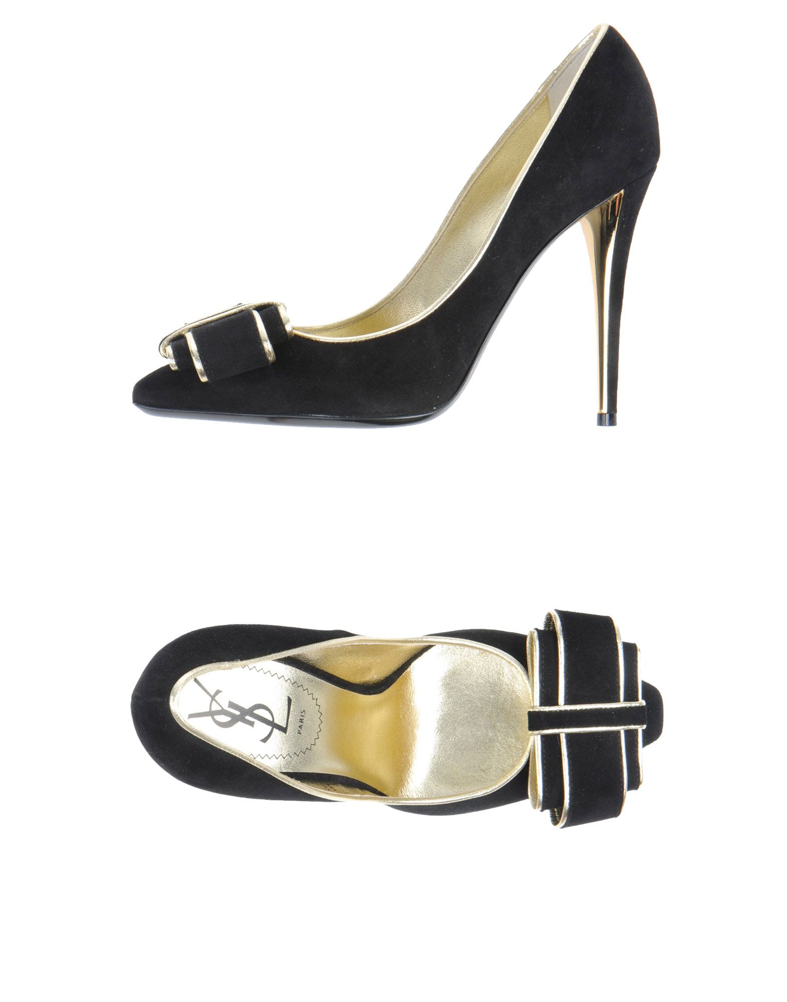 Foto Yves Saint Laurent Rive Gauche Mocasines De TacóN Mujer Negro