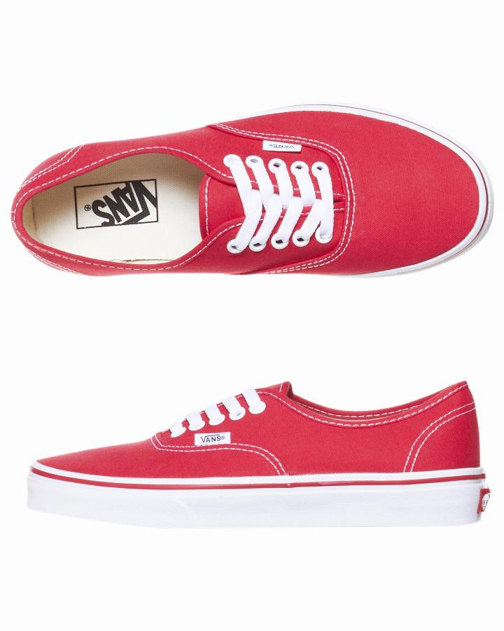 Foto Zapatillas De Mujer Authentic De Vans - Rojo foto 896426
