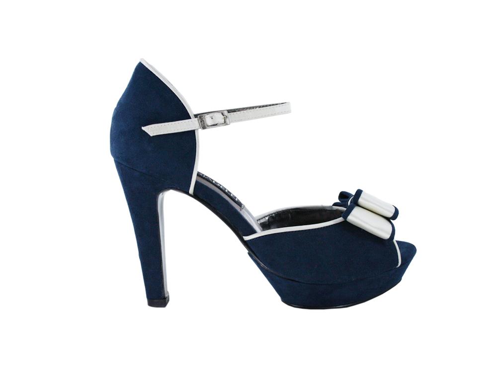 Foto Zapato Atado Marino
