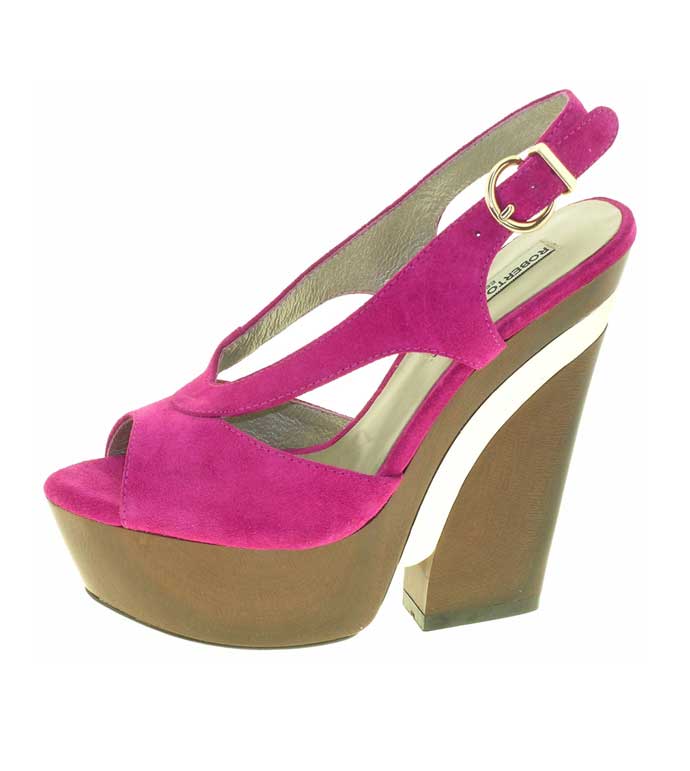 Foto Zapato plataforma y tacón madera
