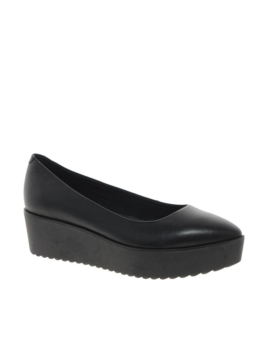 Foto Zapatos con plataforma plana en negro Flax de Vagabond Negro foto 428686
