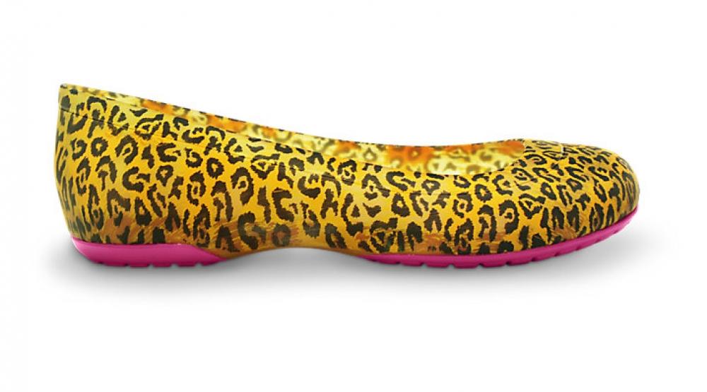 Foto Zapatos Crocs Carlisa Brushed Leopard Print Flat Women Burst/ Fuchsia foto 410683