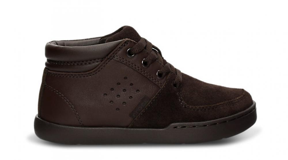 Foto Zapatos Crocs Dashiell Leather Chukka Boot Boys Espresso/Java foto 574266