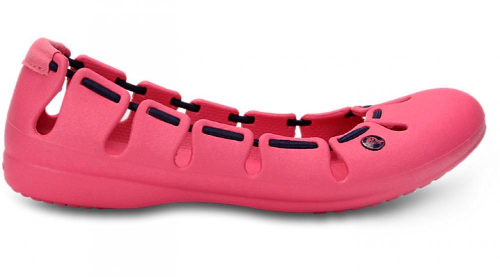 Foto Zapatos Crocs Springi Flat Womens Hot Pink/Nautical Navy foto 574263