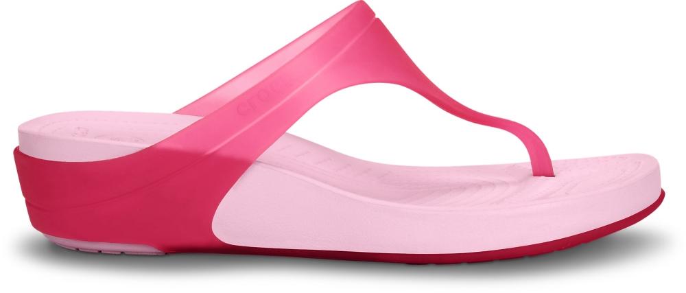Foto Zapatos Crocs Womens Crocs Carlie II Platform Flip Hot Pink/Bubblegum foto 569623