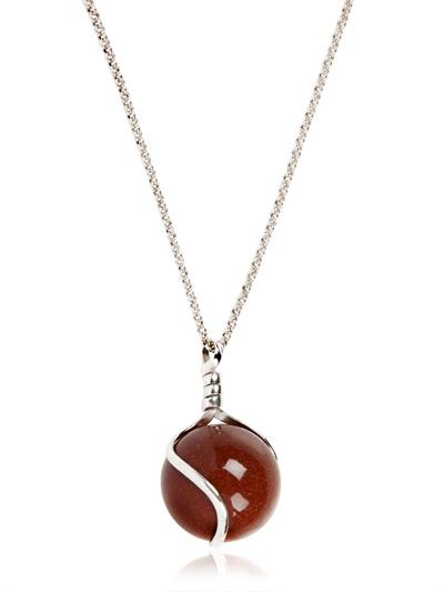 Foto zara simon sandstone globe pendant necklace
