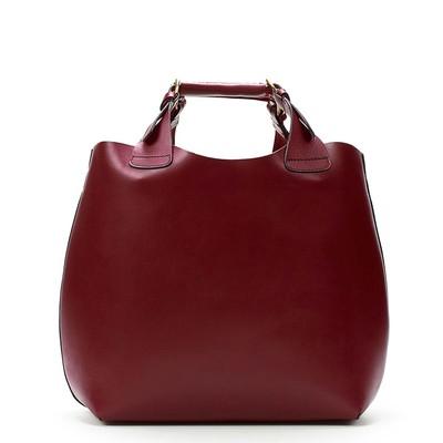 Foto Zara Sold Out. Plaited Shopper Bag Handbag Oxblood Colour. Buffalo. foto 27181
