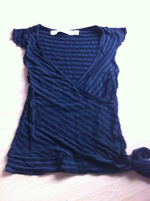 Foto Zara Top Camiseta Cruzada - Color Negro - Talla M foto 385129